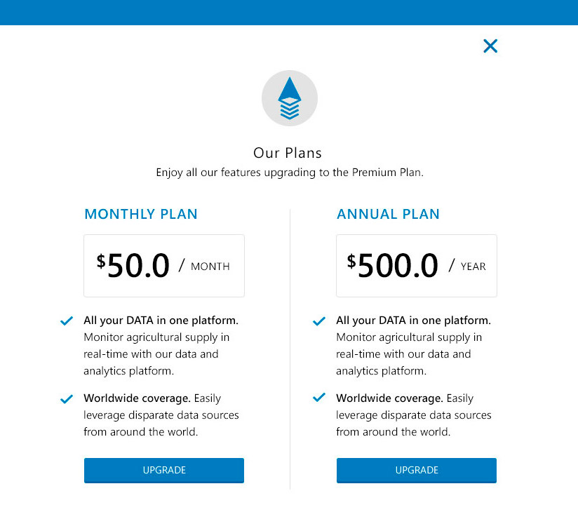 Aerial Payment Screen