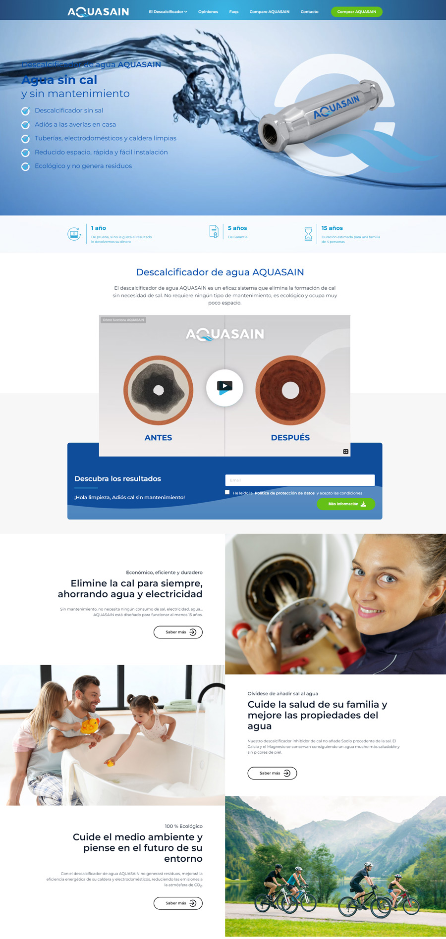 Aquasain Homepage